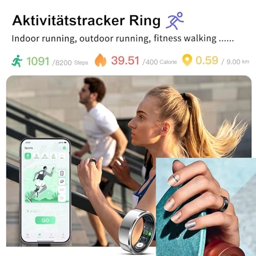 Smart Ring - Heart rate monitor Blood oxygen saturation Sleep Monitoring