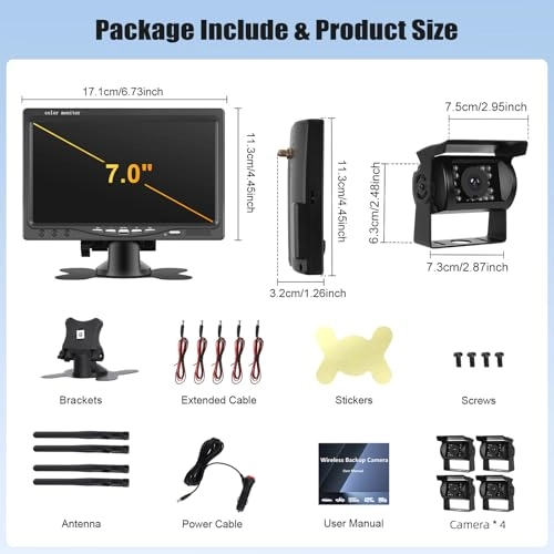 Wireless Reversing Camera - Night Vision 1080P