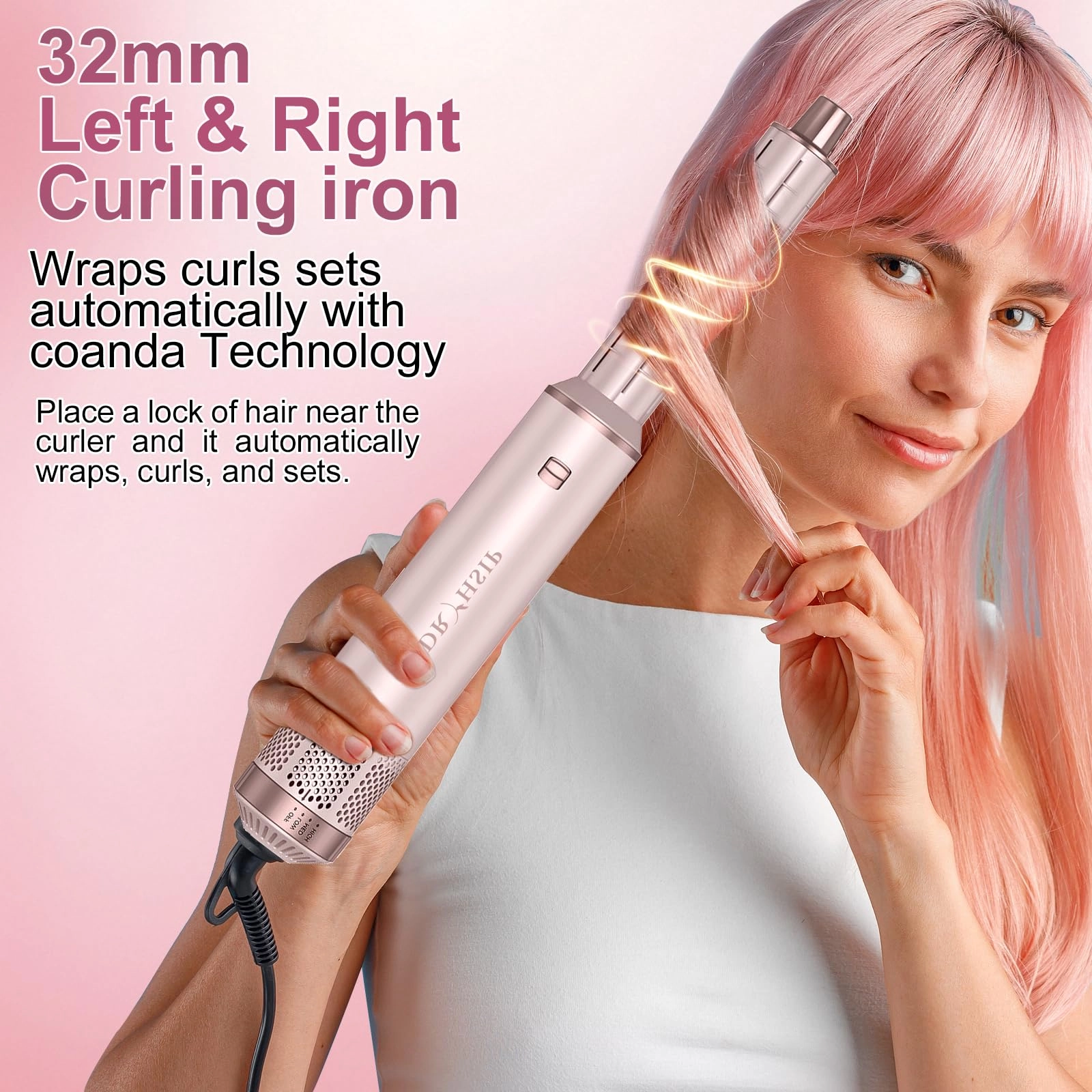 5 in 1 Hair Styler & Hot Air Brush - 800W Grey