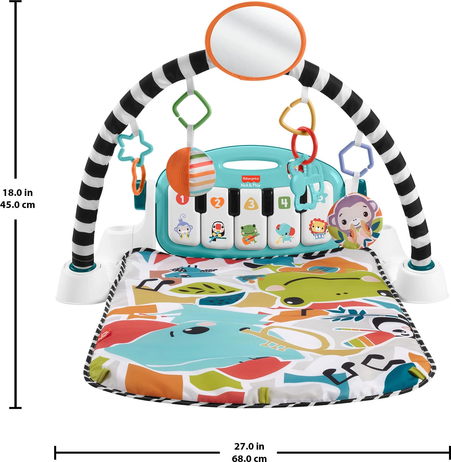Glow & Grow Kick And Play Piano Gym - Multicolor