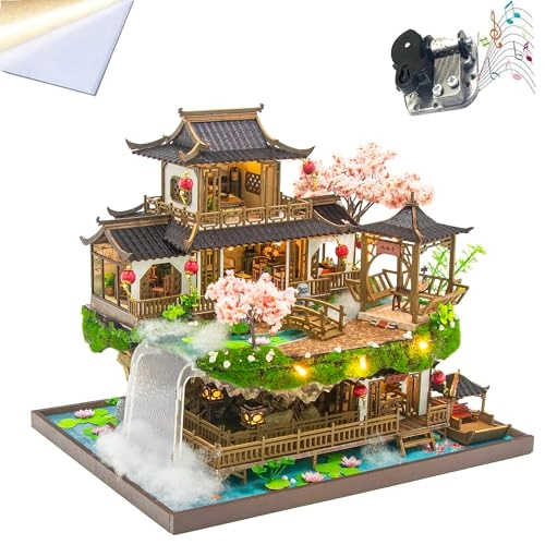 3D Wooden Puzzle Bookshelf Insert - Library of Books 1:24