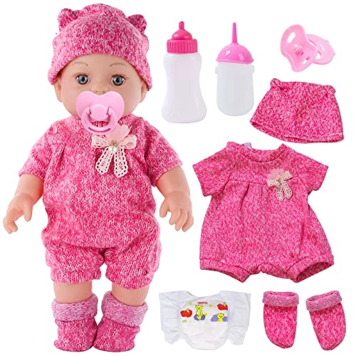 DONTNO Reborn Baby Doll - 12 Inch Little Girls Set