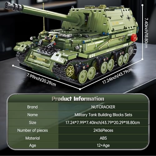 Tank Destroyer - WW2 Army Tank 2436 pcs