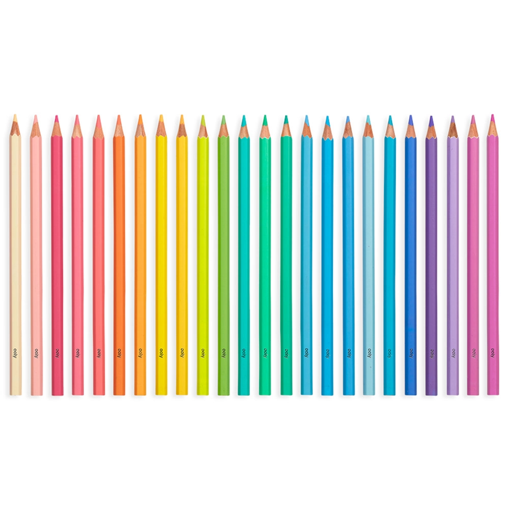 Pastel Hues Coloured Pencils - 24