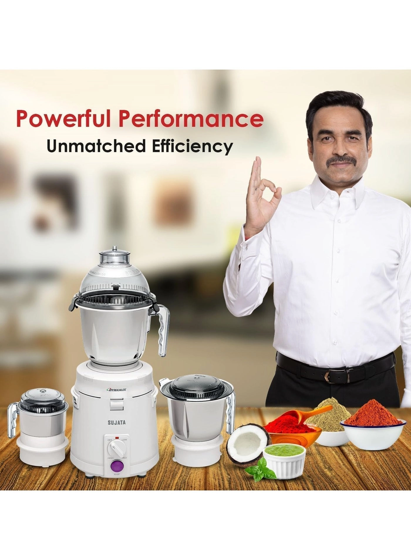 Dynamix Mixer Grinder - 900W + Smooth Slide Dry Iron - 1100W