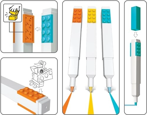 Highlighter Markers - Yellow, Orange, Blue Chisel