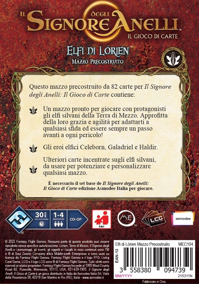 The Lord of the Rings: The Card Game: Elves of Lórien (Italian)