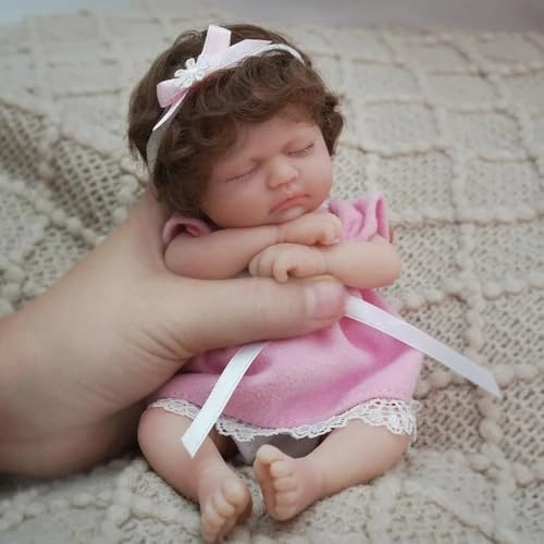 Reborn Baby Doll - 7 Inch Silicone Girl Ages 3+