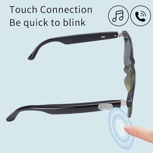 AI Smart Glasses - Green Frame Sunglasses