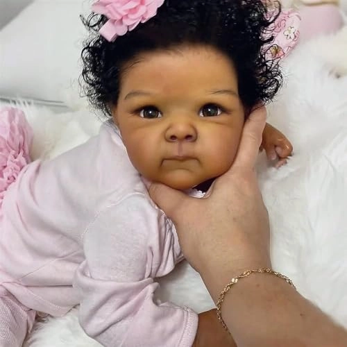 Reborn Baby Doll - 20 Inch Vinyl Silicone African American Ages 3+