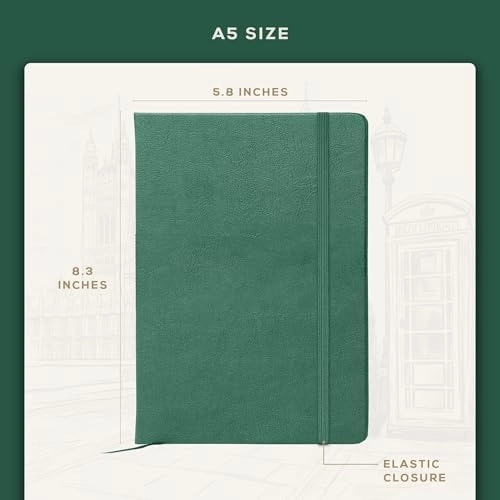 Lined Notebook A5 Hardcover - Lined 80 Sheets