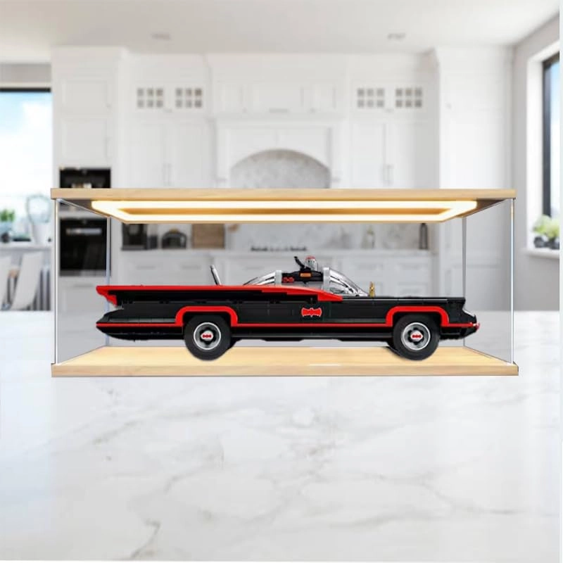 Acrylic Display Case for LEGO Batman:The Classic TV Series Batmobile 76328