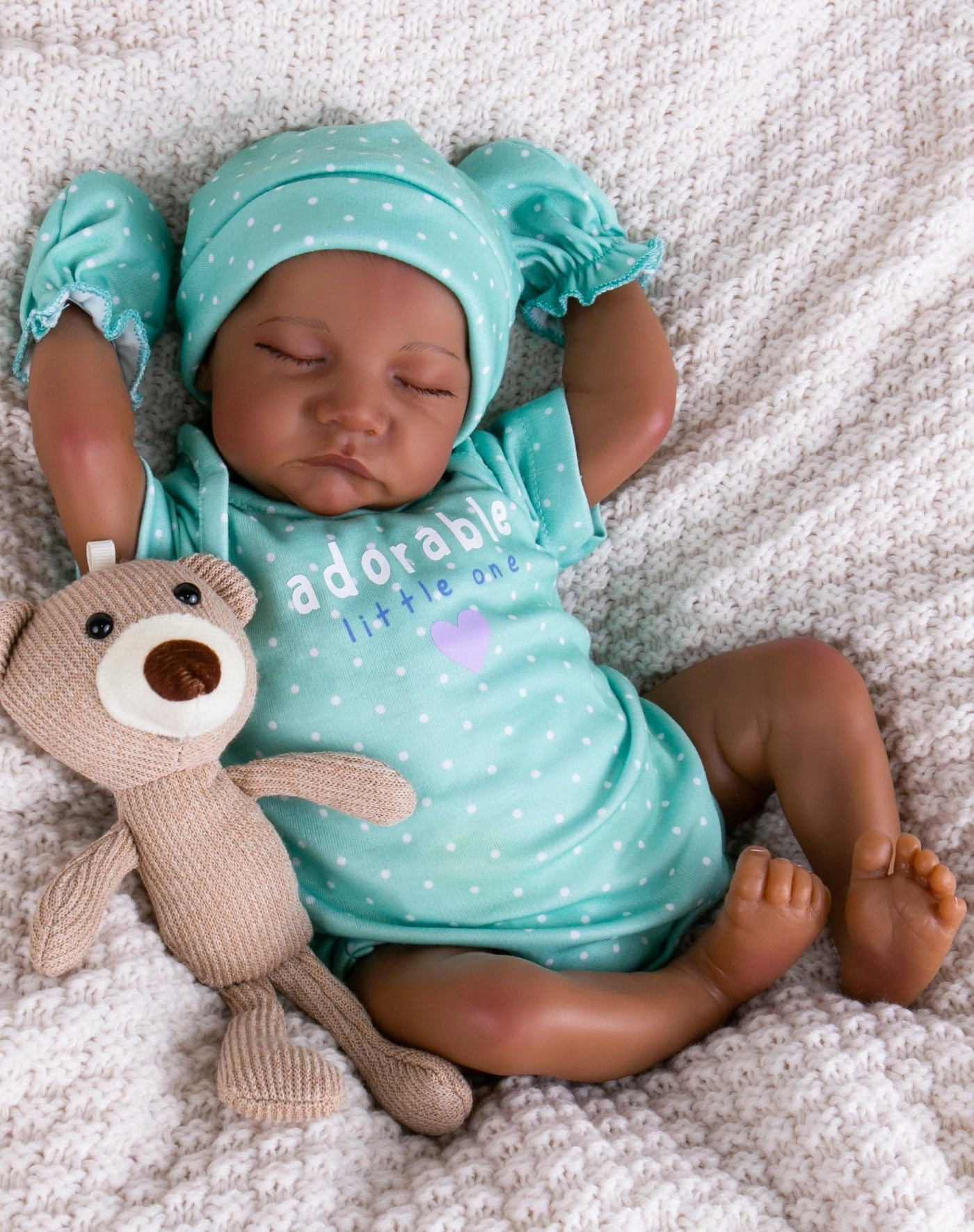 Reborn Baby Doll - 18-inch Black Ages 3+