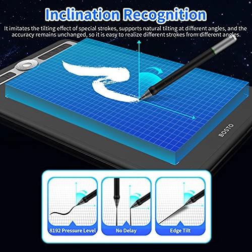 Graphics Drawing Tablet - 10x6 Inch 8192 Levels