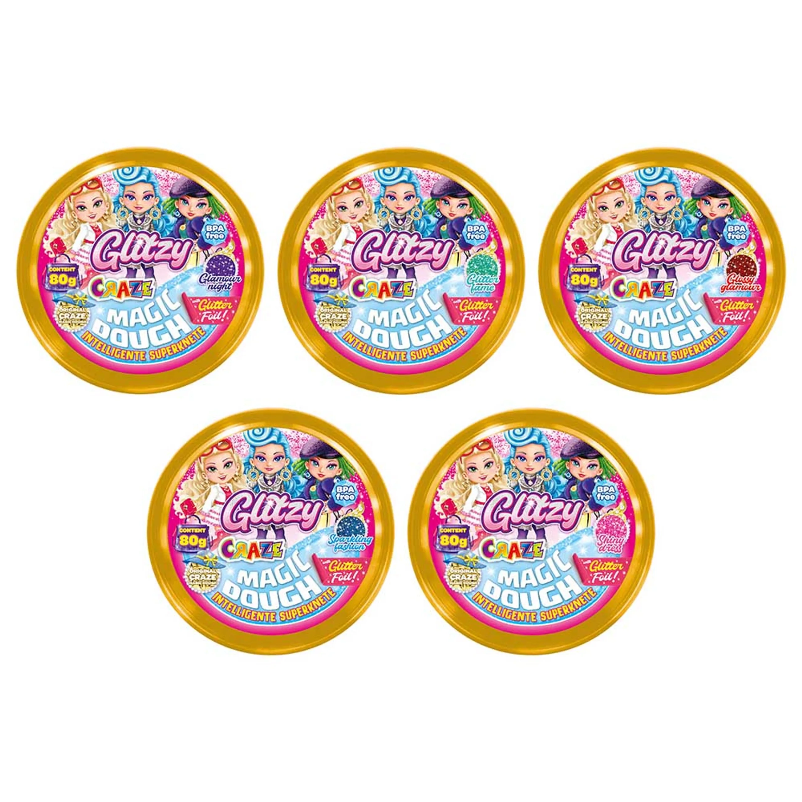 CRAZE Magic Dough Glitzy - super clay 80g