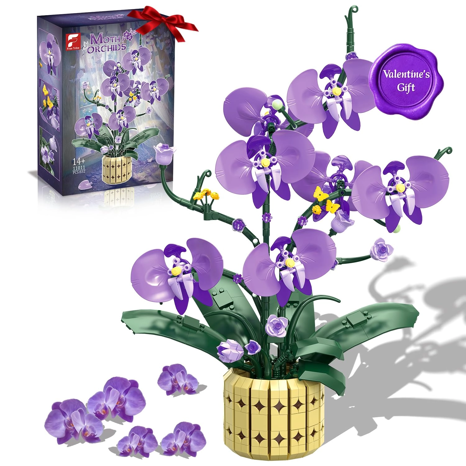 PENGBU RC Orchid Flower Clamping Blocks (11011) - purple