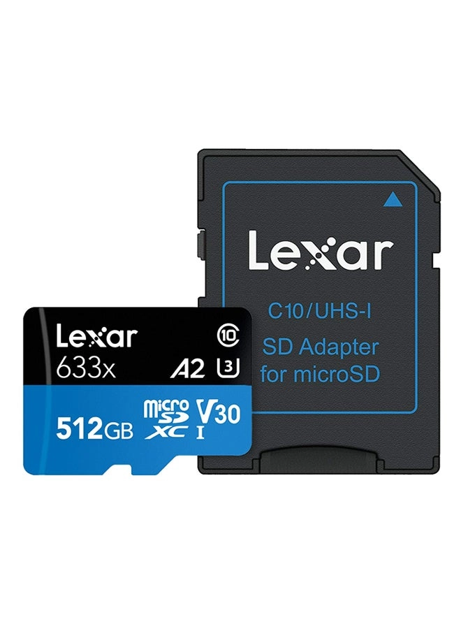 Lexar High-Performance 633X MicroSDXC U3 512GB