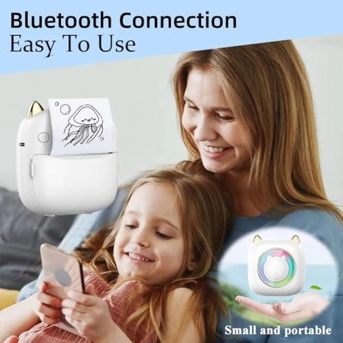 Mini Sticker Printer KB5298 - Portable Thermal Wireless Bluetooth