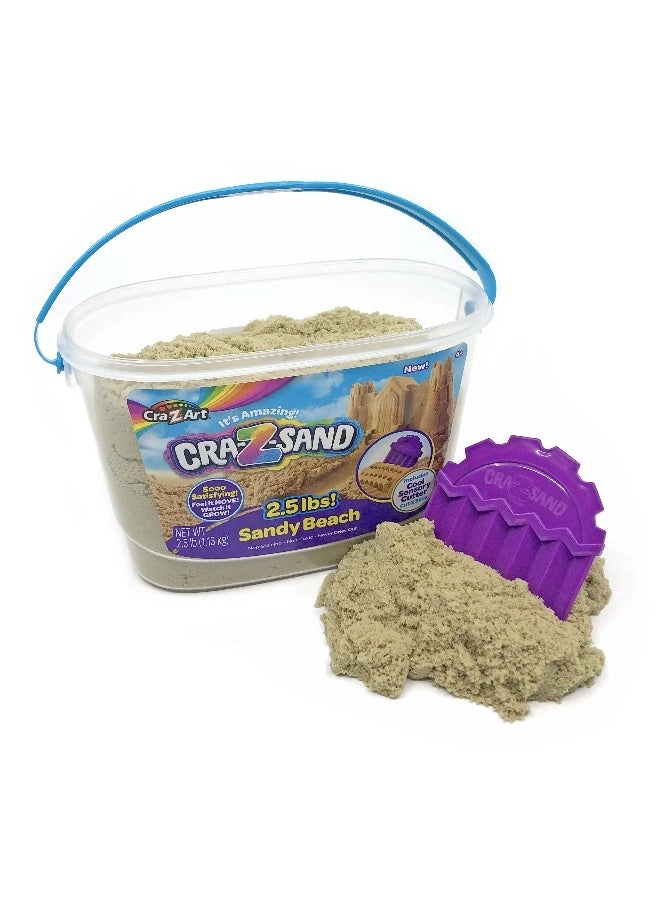 Cra-Z-Sand Sandy Beach Modeling Sand - 2.5 lbs cool sensory cutter