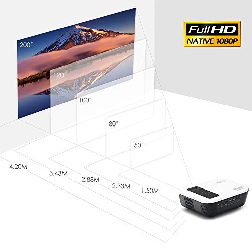 Native 1080P Home Theater Projector - 5000 lumens