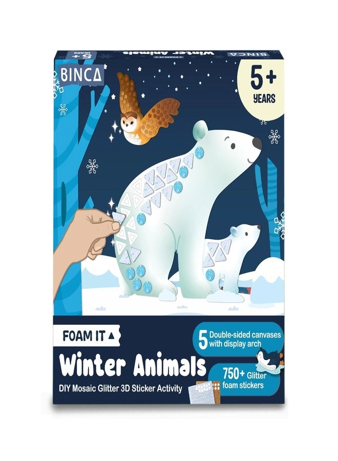 Binca Foam Sticker Mosaic Art - Winter Animals 750+
