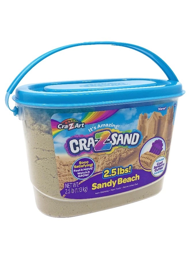 Cra-Z-Sand Sandy Beach Modeling Sand - 2.5 lbs cool sensory cutter
