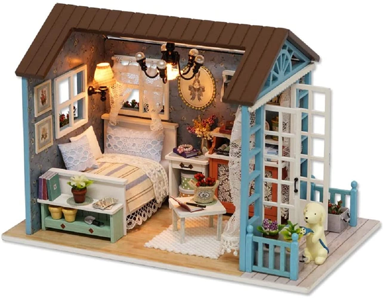 Mumoo Bear Domantic And Cute Dollhouse Miniature Diy House Kit - Romantic Forest Time 1: 24