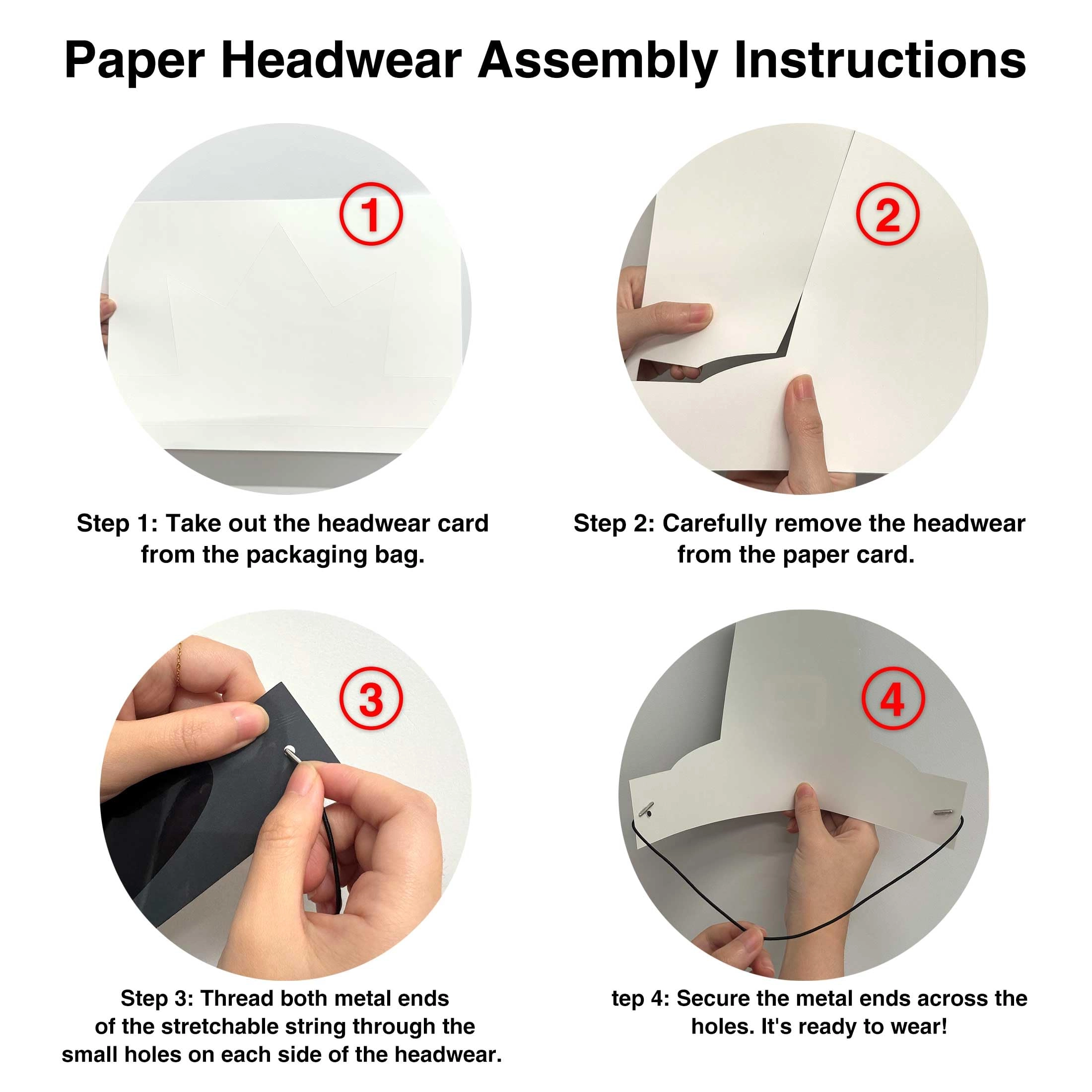 Backdrop - 1pc 59" x 35" + Paper Headwear - 2pcs + Photo Booth Props - 8pcs