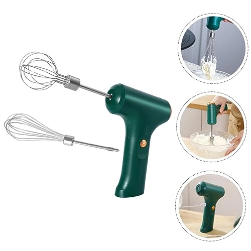 Electric Egg Beater Handheld Mixer - Green 1200 mAh