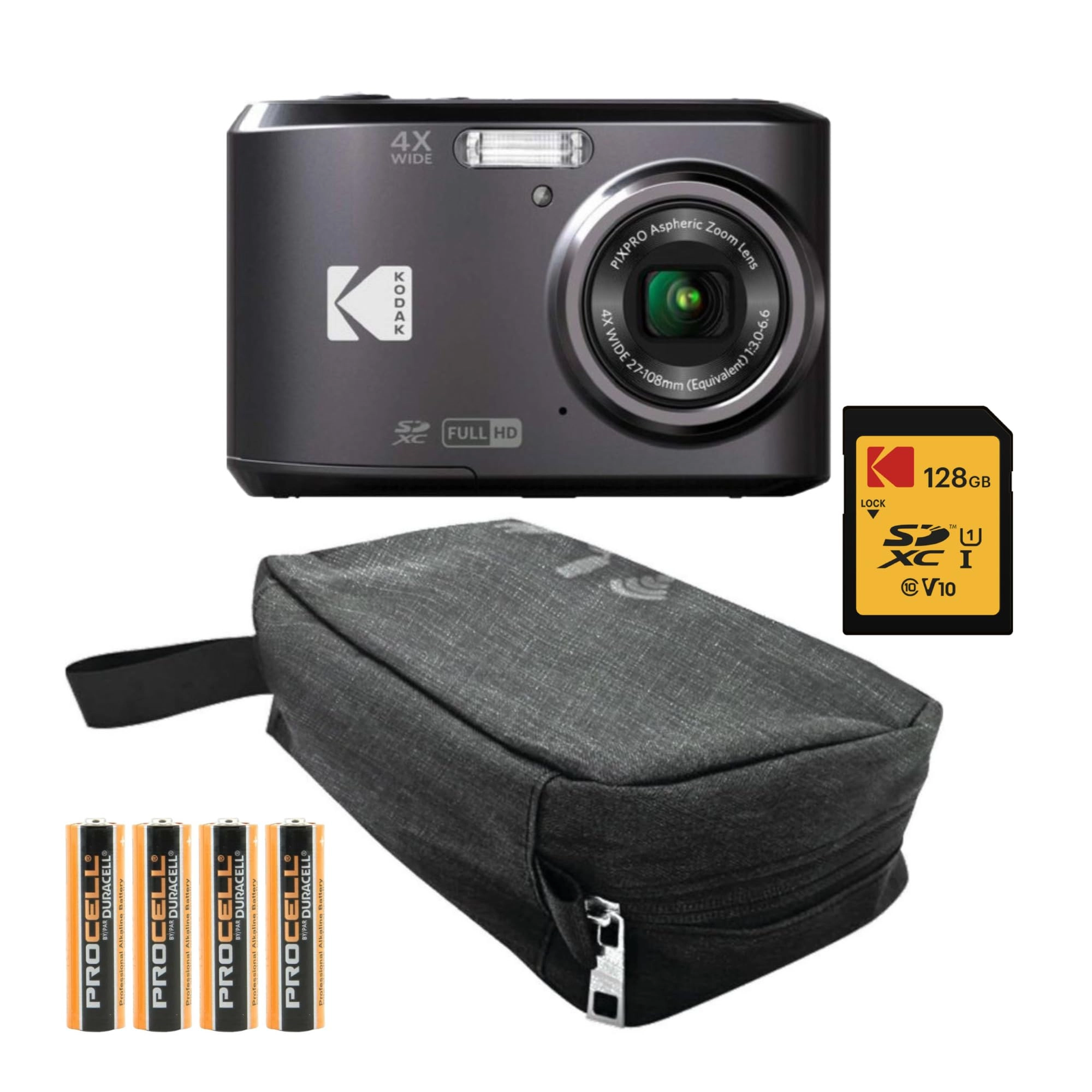 FZ45 + Point & Shoot Camera Case + SDXC Memory Card