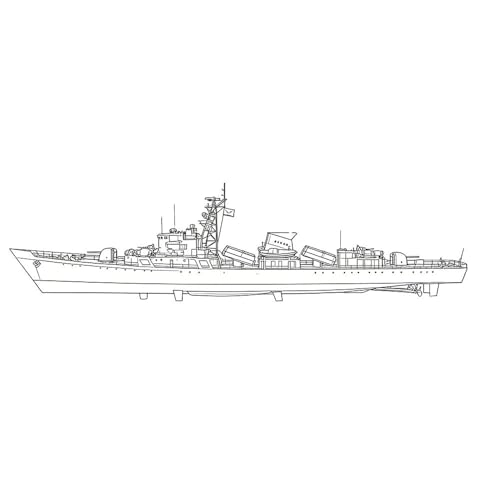 Jianghu I-Class Frigate Model Kit (SSC200180S) - 1:200