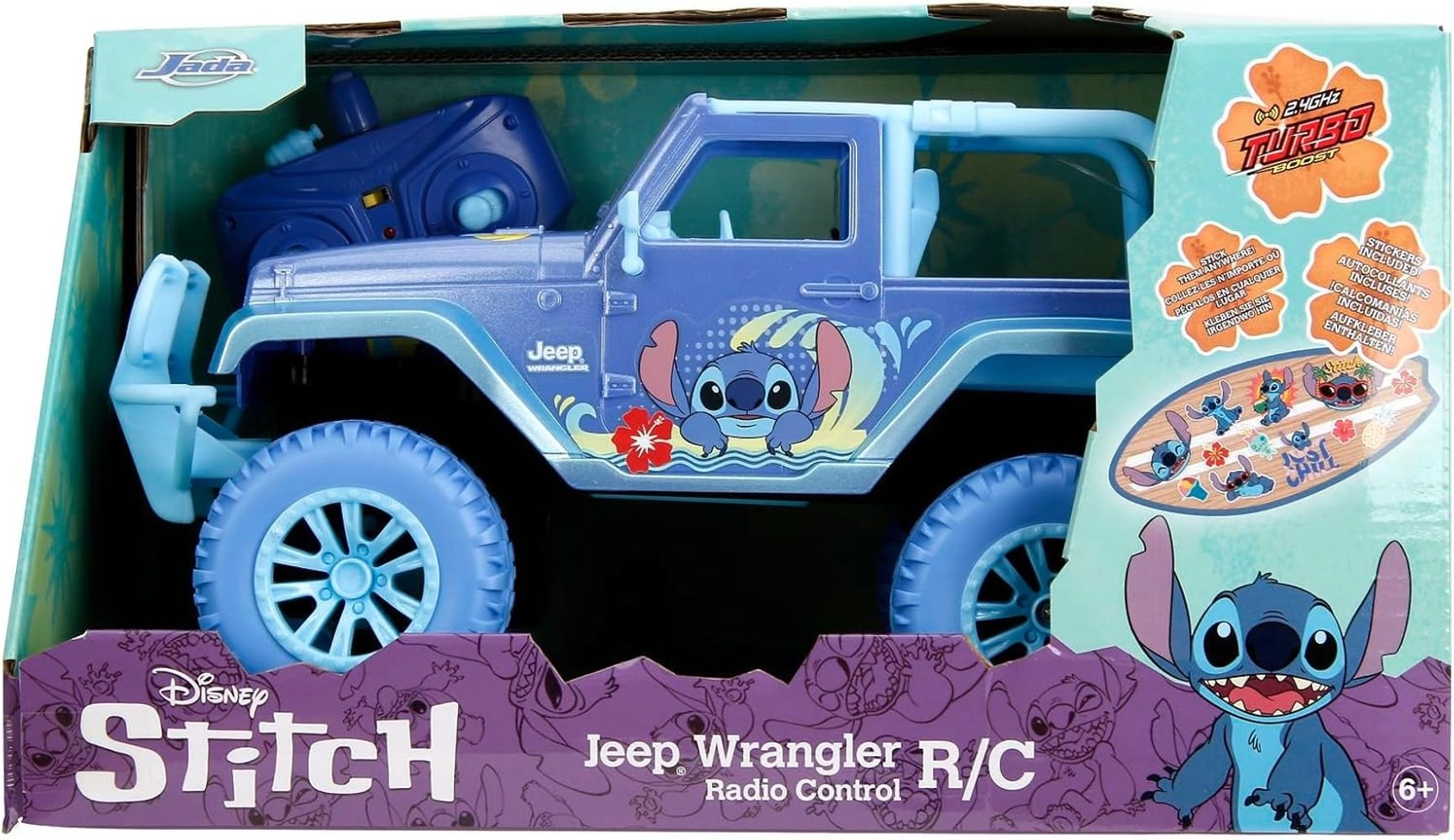 COLOR LAND CHILDRENS TOYS CENTER LLC Disney Stitch Jeep Wrangler - 1:16