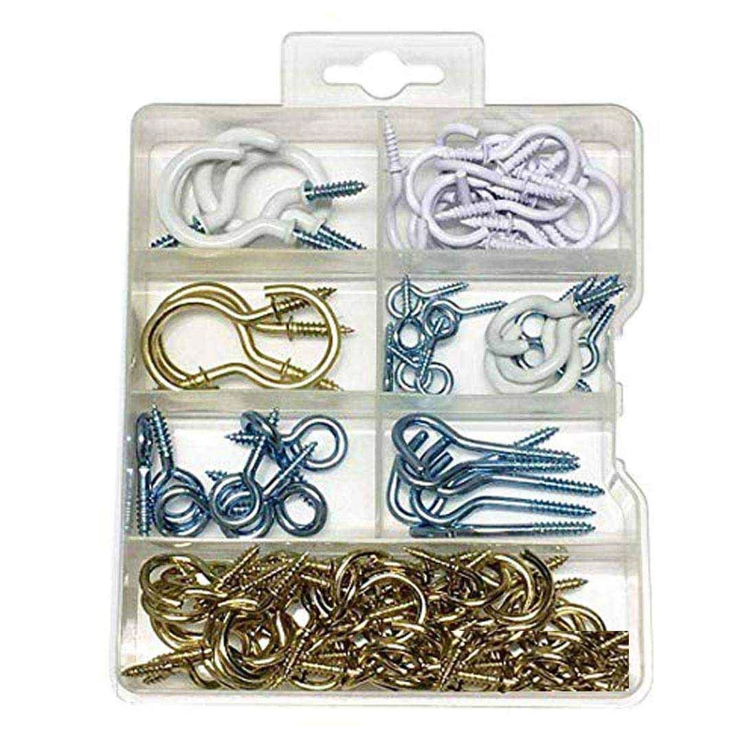 DIY Crafts Screw Eye Rings - 12 inch 58 inch 34 inch 78 inch 1 inch 1 14 inches 1 12 inches
