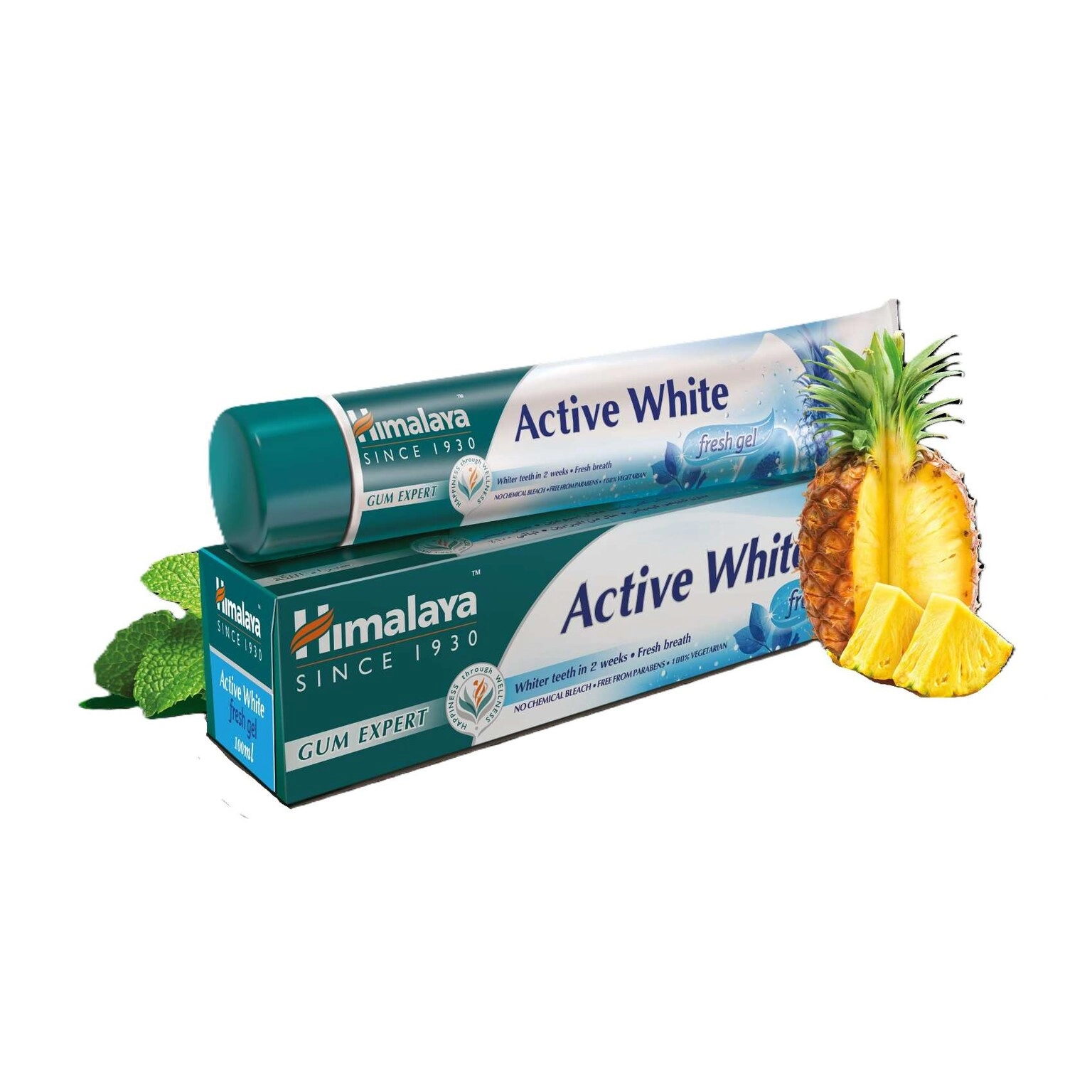 Himalaya Sparkling White Papaya and Pineapple Enzymes Toothpaste 100ml