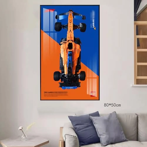 Lego Display Wallboard (42141) - 80 x 50 cm Acrylic Wall Mount