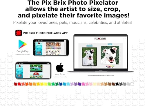 Pixel Art Puzzle Bricks - 1500 pcs