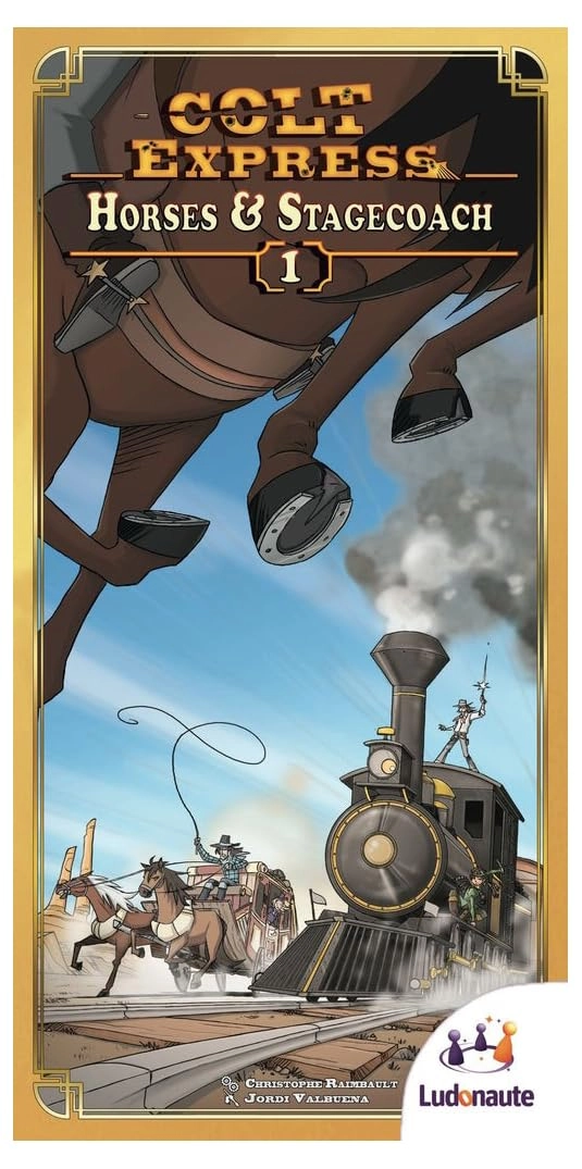 Ludonaute Colt Express: Horses & Stagecoach - Card Game
