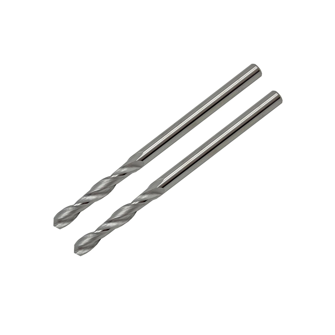 LU&MN Jobber Drill Bits - Tungsten Carbide 2-Pieces 0.125""