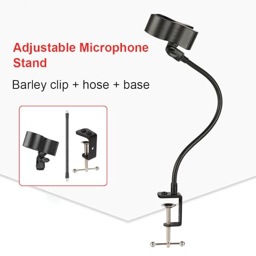 Microphone Bracket - Flexible Adjustable Clamp-on