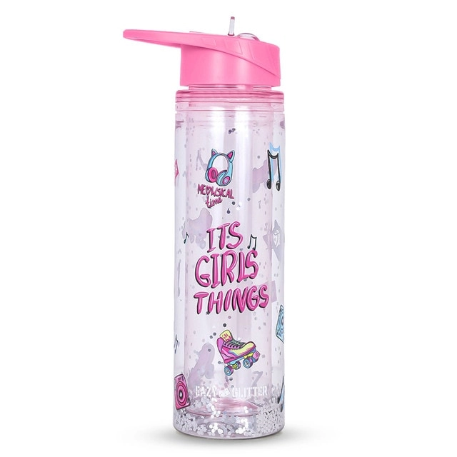 SAMBOX Glitter Water Bottle - Double Wall Tritan 550 ml