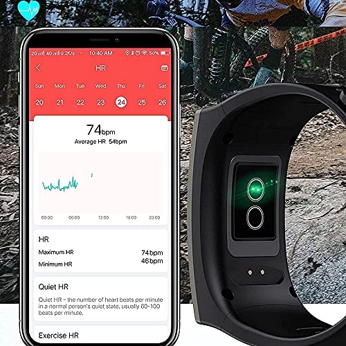 1 91 - 1.9 inch IP68 Waterproof Heart Rate Monitor