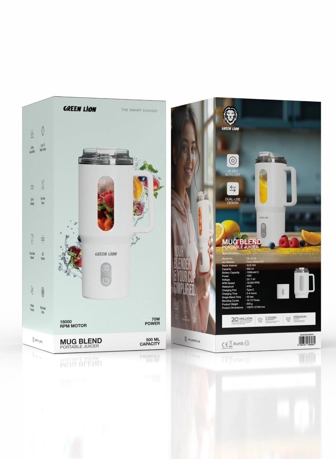 Mug Blend Portable Juicer - 70W 500mL