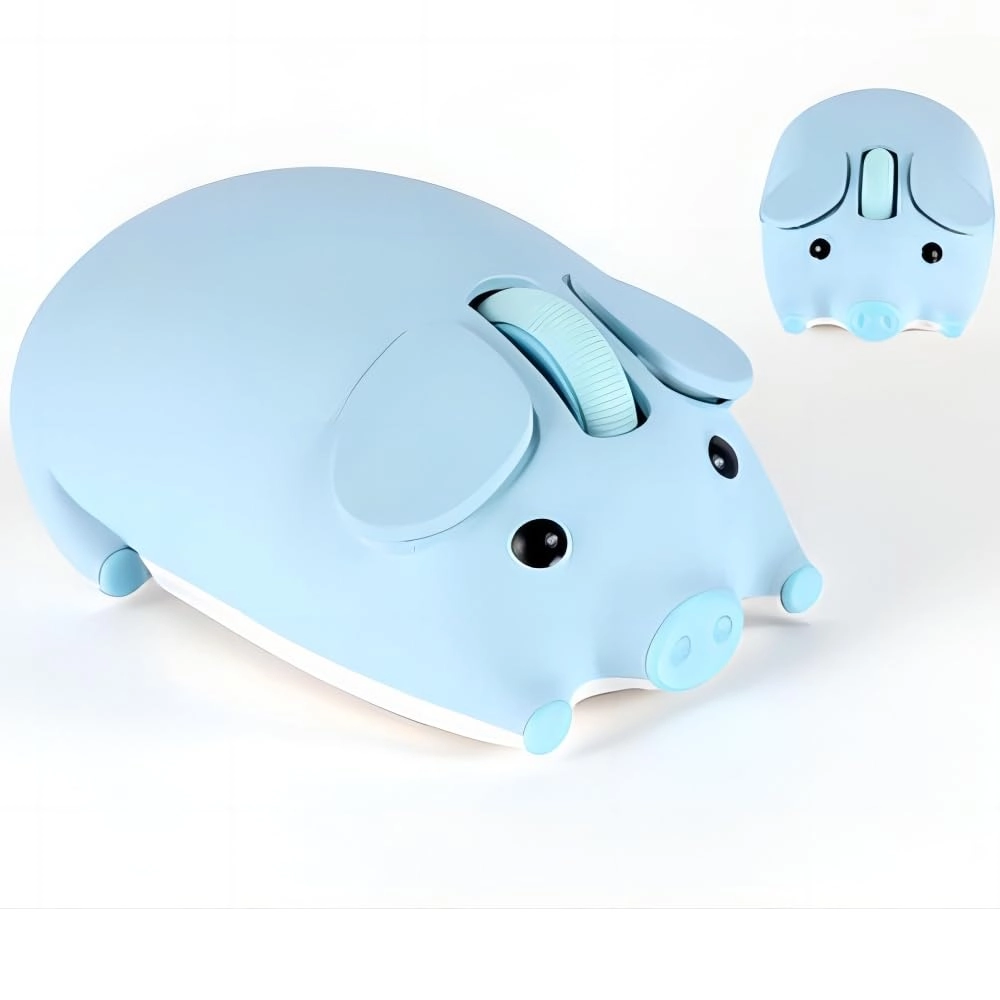 TECCOEUS Cute Pig Wireless Mouse - Wireless
