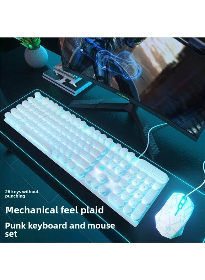 Zhaoyin Steampunk Keyboard And Mouse Suit - Wired