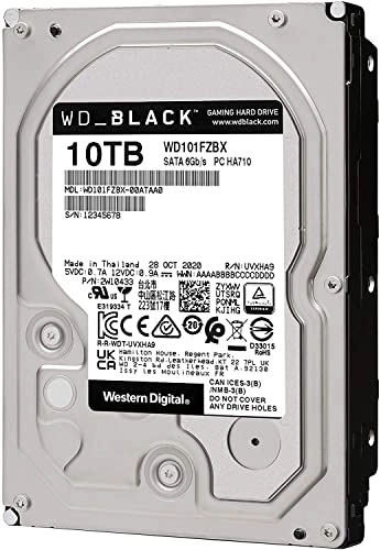 WD_BLACK 3.5" 7200rpm 256MB SATA 6Gb/s (WD101FZBX-SPATAA0) - 10TB