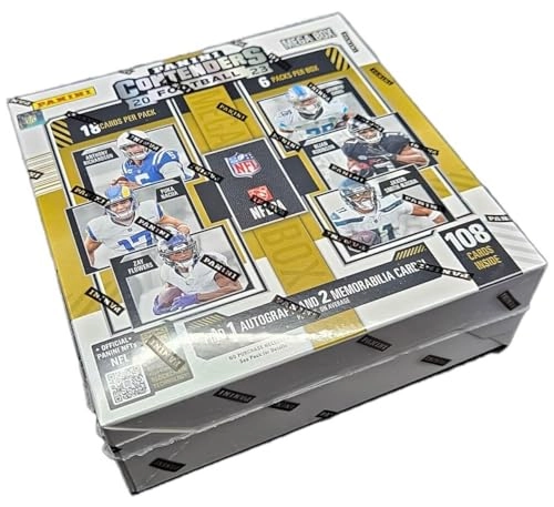 2023 Contenders Football Mega Trading Card Box - 108 pcs