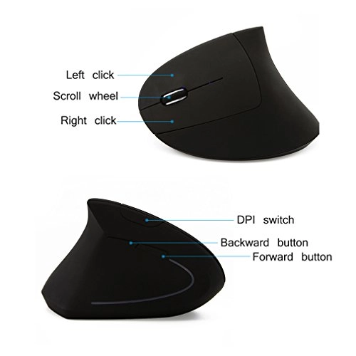 Ergonomic Vertical Mouse - Wireless
