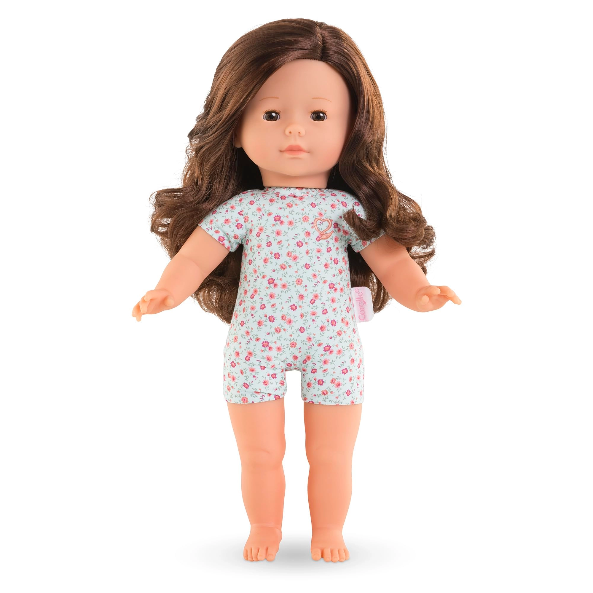 Corolle Penelope Floral Doll - 36 cm long brown hair