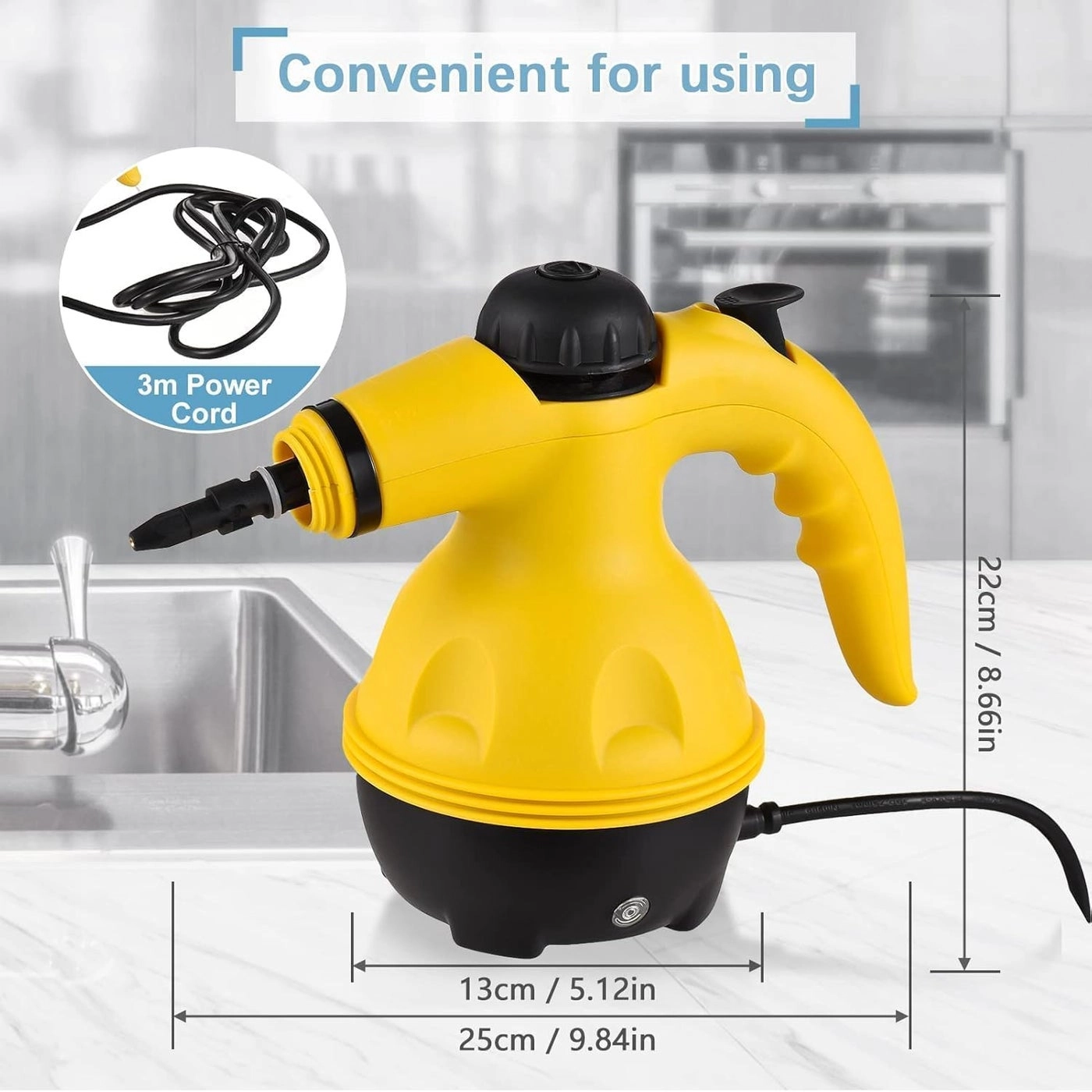 High Temperature Steam Cleaner - 1000W Handheld