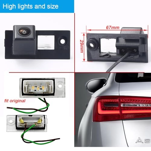 CCD car rear view camera - Night vision wireless 628 x 586